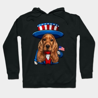 Fourth of July Cocker Spaniel Hoodie